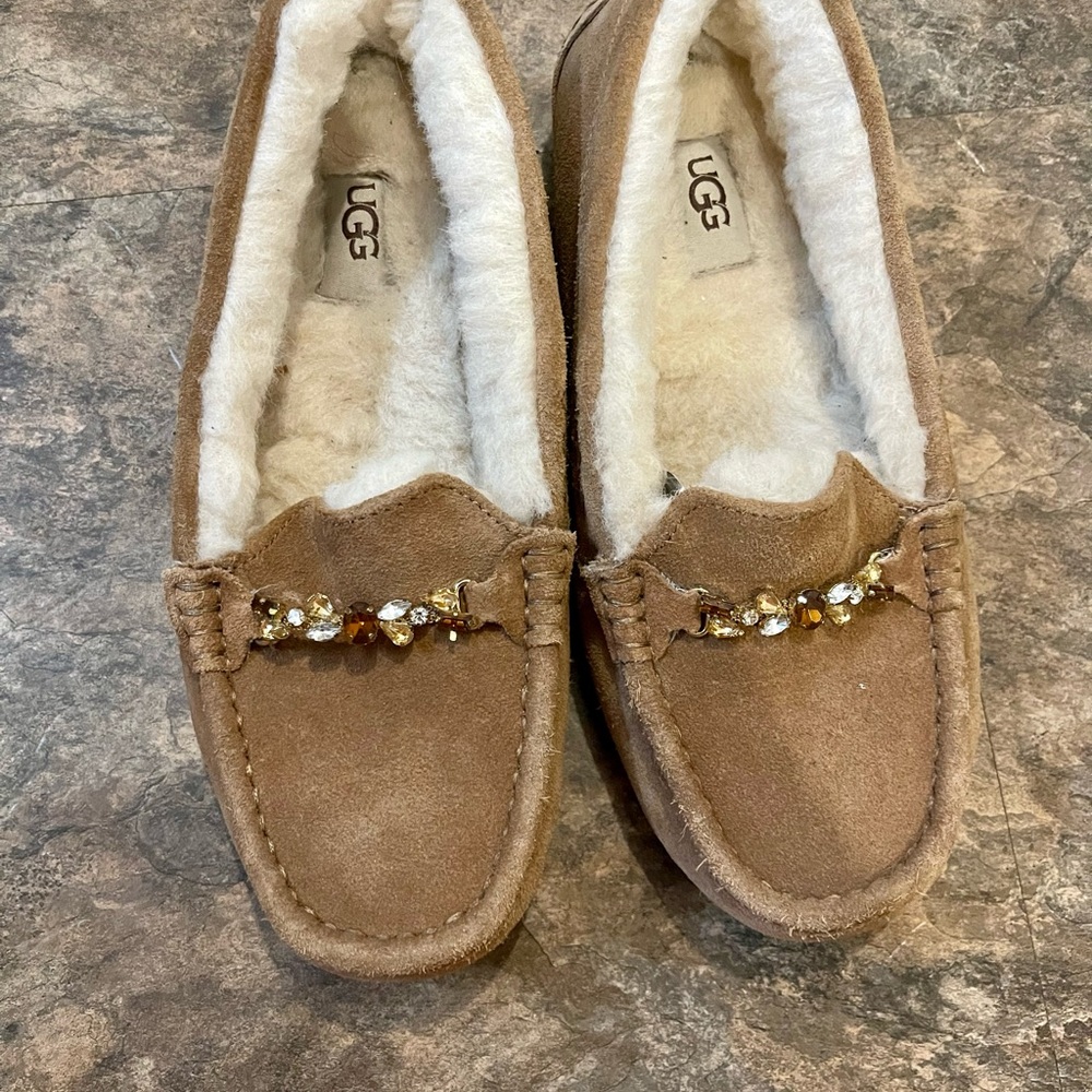 UGG Women's Brown Suede Moccasins